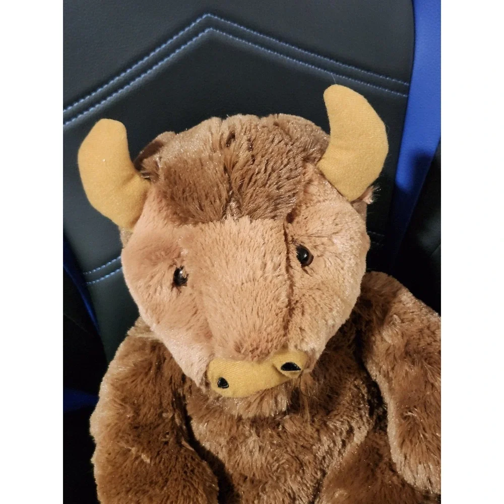 Wishpets Plush Buffalo Bison 2015 Brown 19